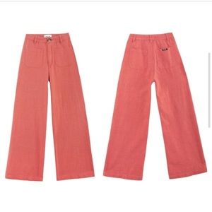 NWT Rolla's Ramie Sailor Wide Leg Linen Pants